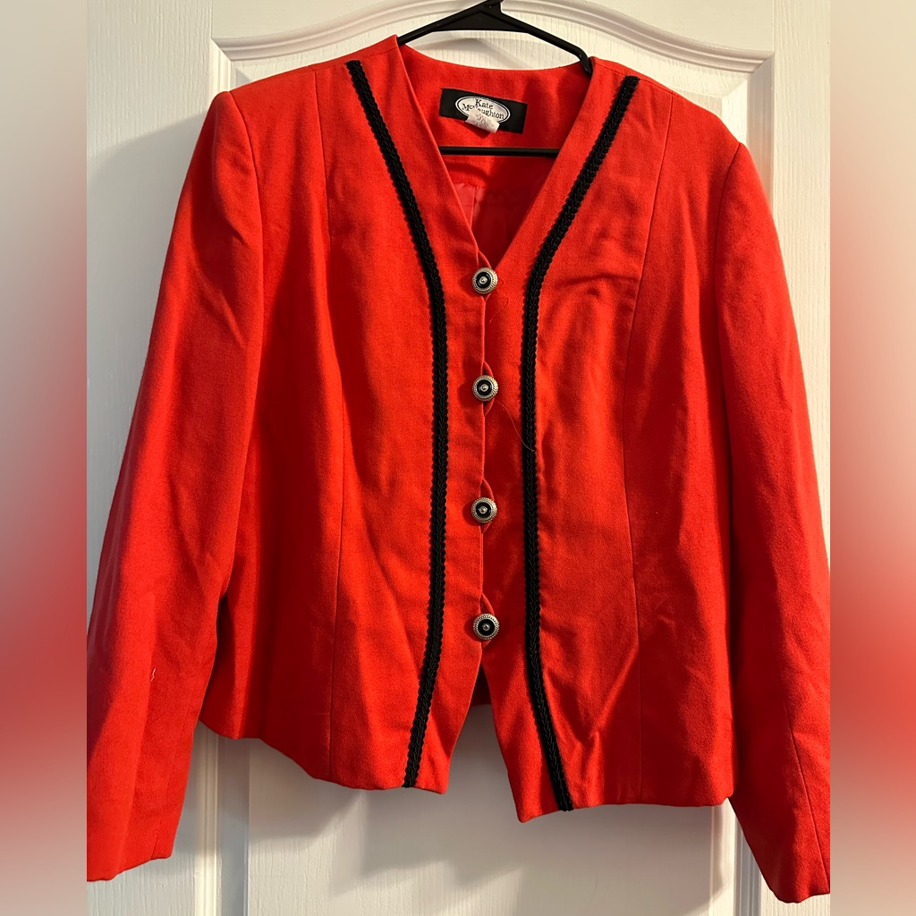 Vintage Red Blazer